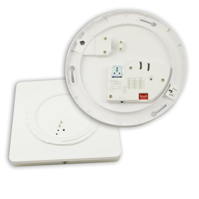 LED Decken/Wandleuchte 24W weiß eckig 328x328mm IP54 ColorSwitch 3000|4000K - Beleuchtung