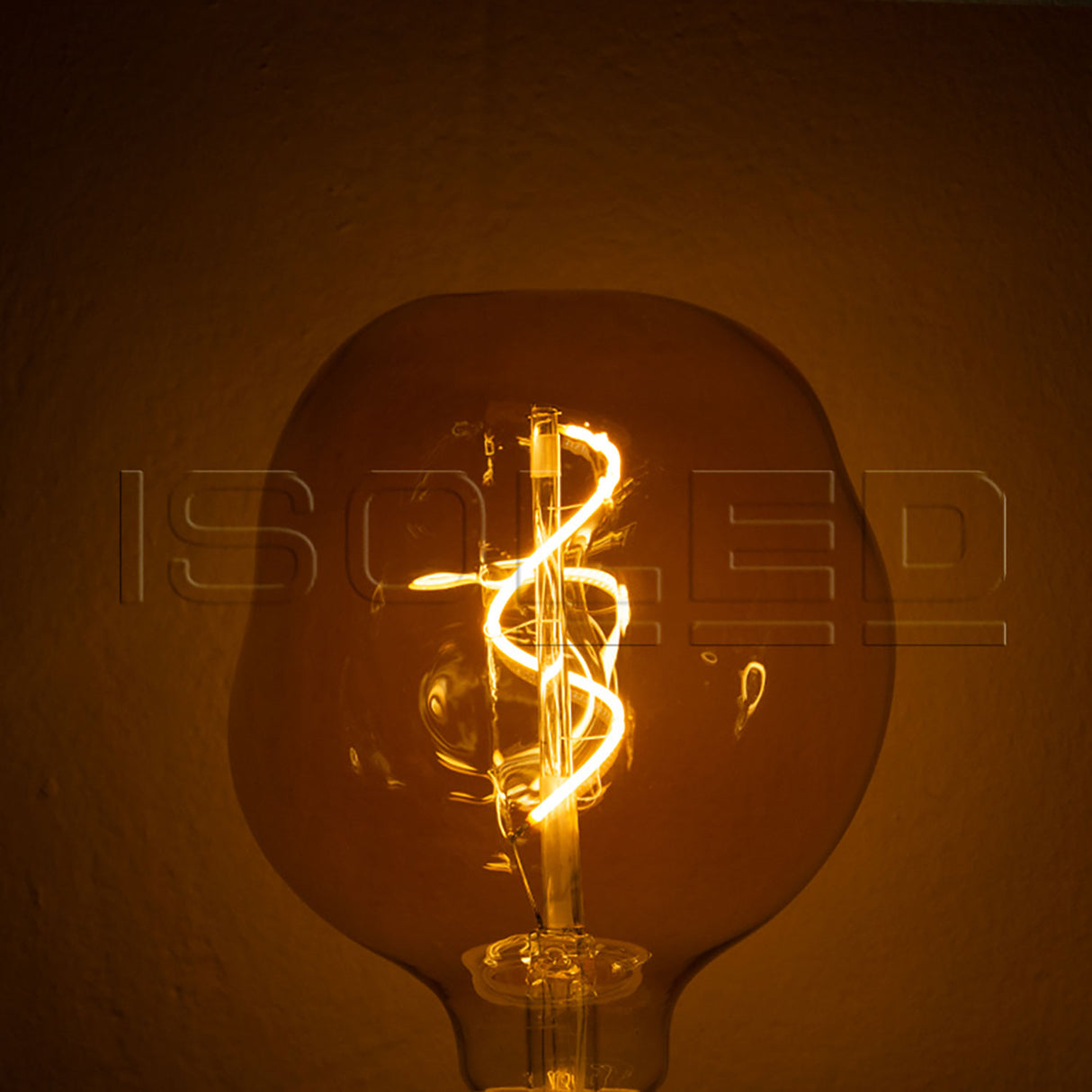 E27 Vintage Line LED Dekobirne 125, 4W ultrawarmweiß, Glas amber, dimmbar