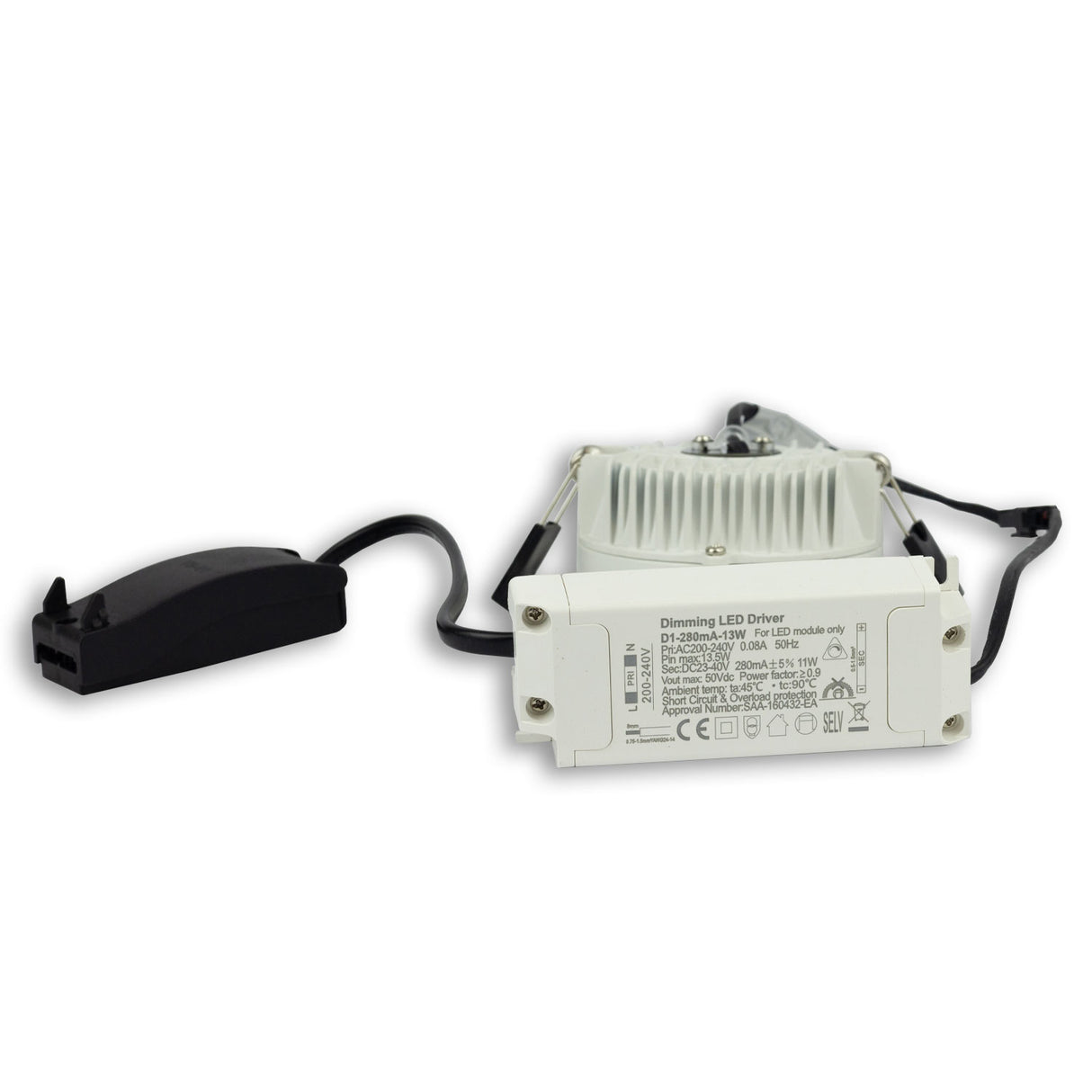 LED Downlight blendungsreduziert, 18W, rund, DN145, CRI90, Switch 3000|3500|4000K, dimmbar