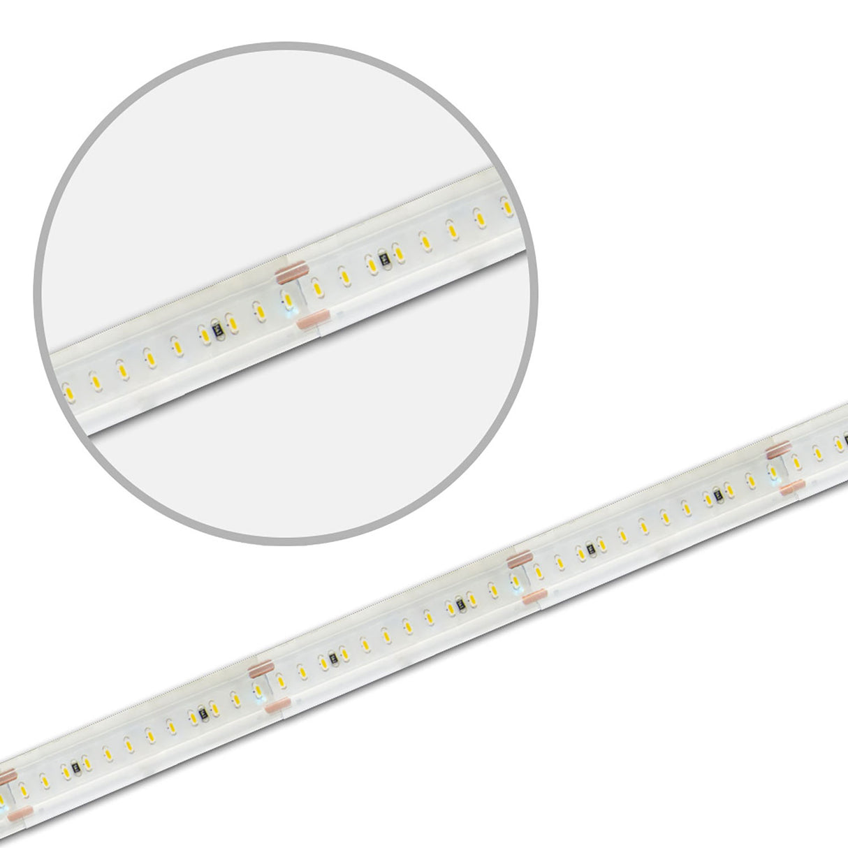 LED AQUA CRI9R Linear 48V Flexband, 8W, IP68, rot, 30m Rolle, 240 LED/m