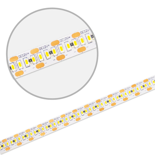 LED CRI940 MiniAMP Flexband 12V DC 6W IP20 4000K 120cm beids. 30cm Kabel + maleAMP 300 LED/m - Beleuchtung