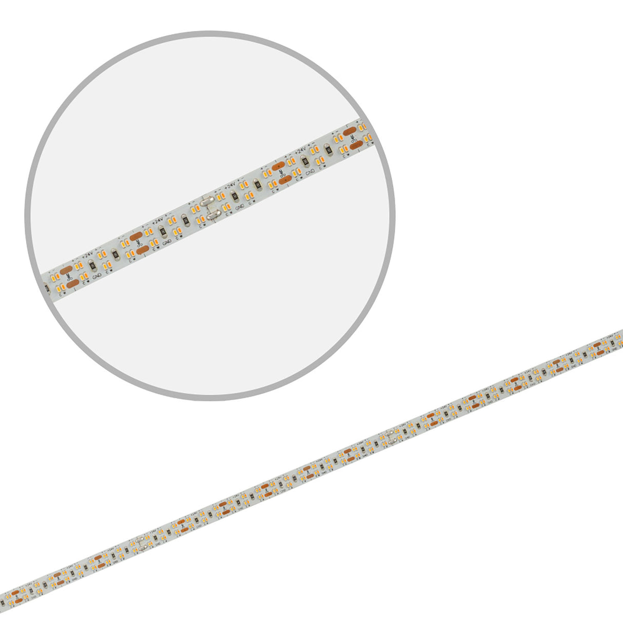 LED CRI919/940 MiniAMP CCT Flexband, 24V DC, 21W, IP20, 500cm, 2 polig, Kabel mit Stecker, 480 LED/m