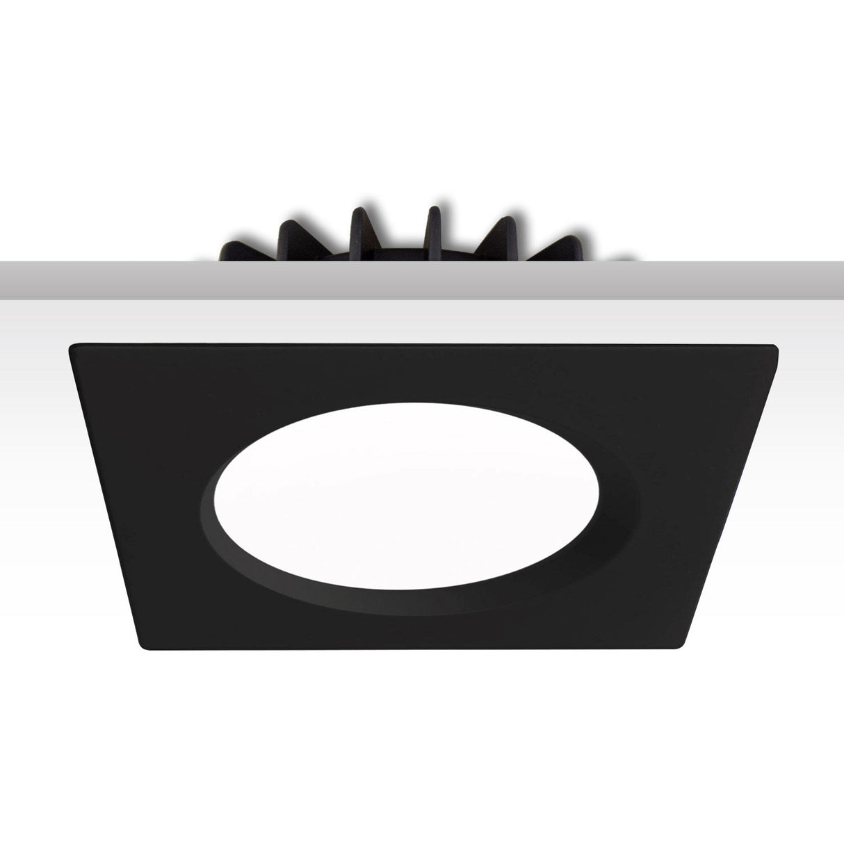 Cover Aluminium rückversetzt schwarz für Sys-90