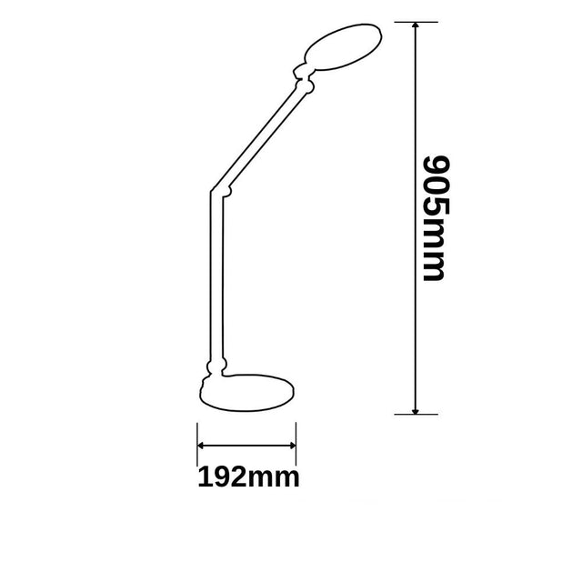 Tischleuchte Metall 10W schwarz ColorSwitch 3000|4000|6500K Touchdimmer - Beleuchtung