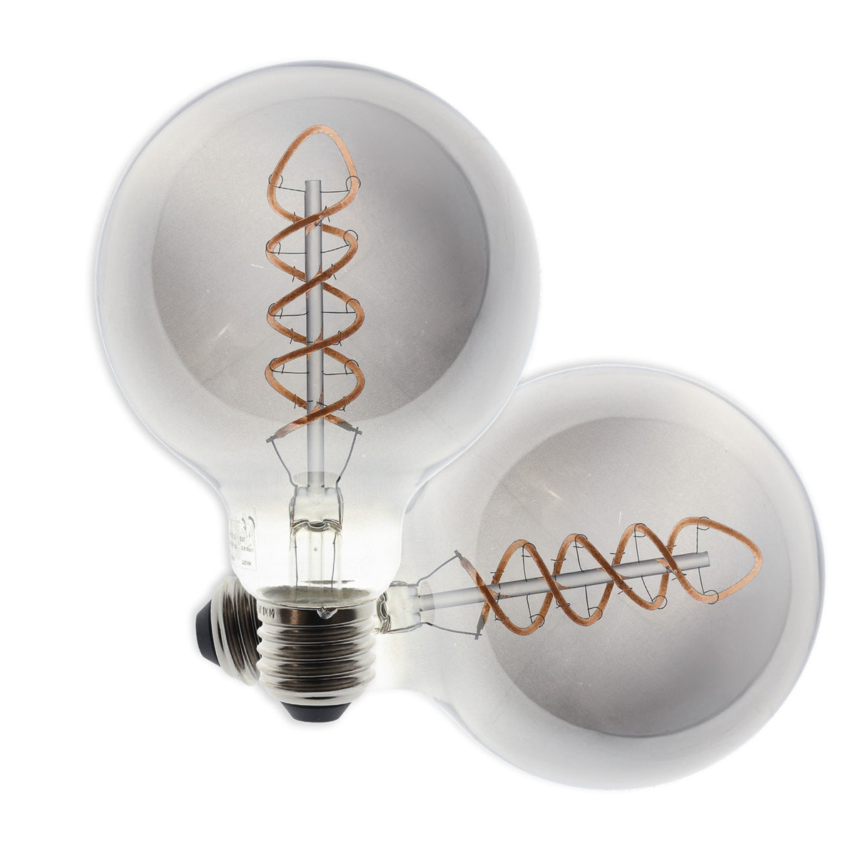 E27 Vintage Line LED Roundbulb 95, Smoky, 4W, 2200K
