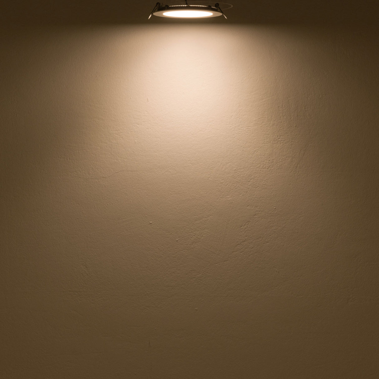 LED Downlight, 12W, rund, ultraflach, blendungsreduziert, weiß, warmweiß, dimmbar CRI90