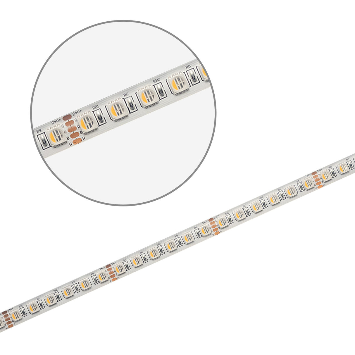 LED SIL RGB+WW Flexband, 24V DC, 19W, 4in1 Chip, 5m Rolle, 96 LED/m