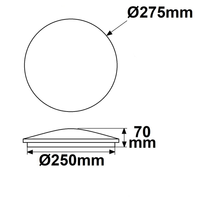 LED Decken/Wandleuchte 18W weiß IP54 mit Bew.Sensor + Notlichtfunktion ColorSwitch 3000|4000|5000K - Beleuchtung