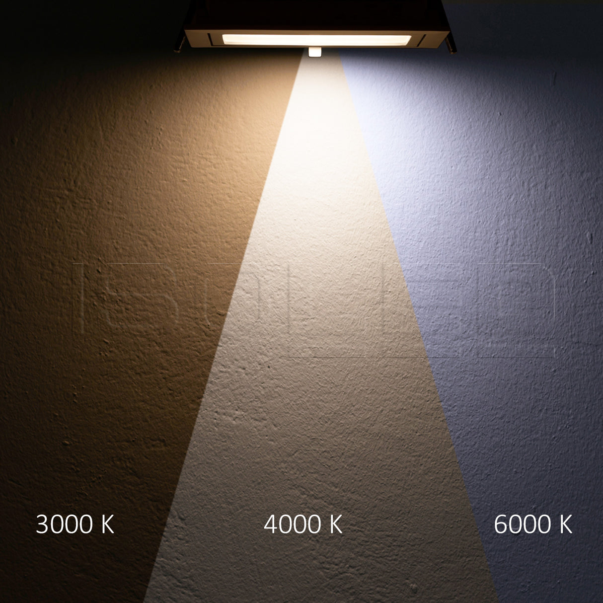 Isoled LED Shop-Downlight Box 32W ausschwenkbar weiß ColorSwitch 3000K 4000K 6000K dimmbar