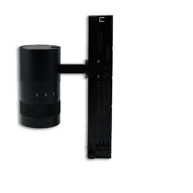 3-Phasen Schienen-Strahler fokussierbar 12W 20°-55° schwarz matt 3000K DALI dimmbar - Beleuchtung