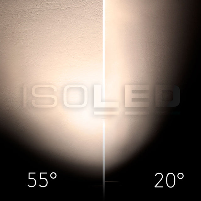 3-Phasen Schienen-Strahler fokussierbar 12W 20°-55° weiß matt 3000K DALI dimmbar - Beleuchtung