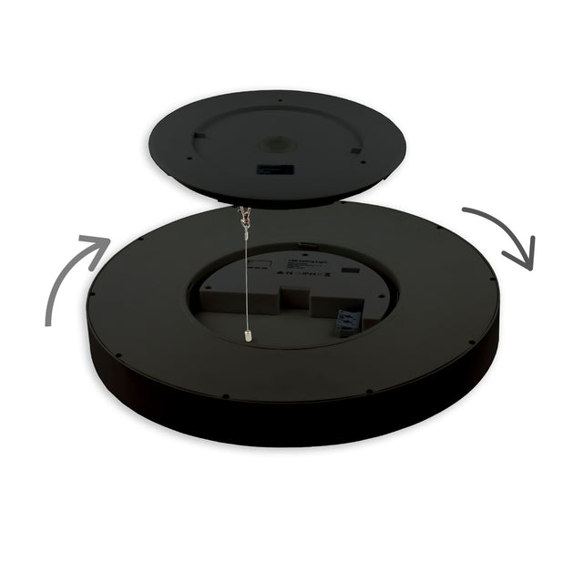 LED Hängeleuchte UGR<19 2H schwarz 60W|70W IP42 DN800 2700|3000|4000K dimmbar exkl. Kabel - Beleuchtung