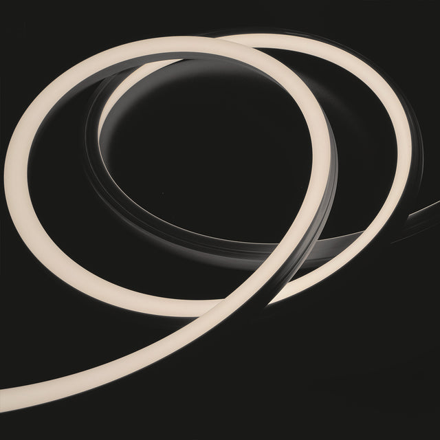 Trennstelle: 50mm mit je 7 SMD | Pitch (Lichtpunkt Mitte-Mitte): 7,14mm | max. Flexbandlänge pro Einspeisung: 5m | Längentoleranz + Wärmeausdehnung: 1% | kein Kühlprofil erforderlich | ohne Klebeband! | Silikon Verguss | BESONDERHEIT: 30cm 2-pol. Mantelleitung einseitig, weiß, Anschluß stirnseitig, offene Litze | HINWEIS: in der Breite und Höhe bündige Endkappen, vertikal biegbar (Biegeradius min. 60mm)