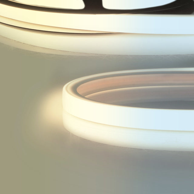 Trennstelle: 7,14mm mit je 1 SMD | Pitch (Lichtpunkt Mitte-Mitte): 7,14mm | max. Flexbandlänge pro Einspeisung: 5m | Längentoleranz + Wärmeausdehnung: 1% | kein Kühlprofil erforderlich | ohne Klebeband! | Silikon Verguss | BESONDERHEIT: 30cm 2-pol. Mantelleitung einseitig, weiß, Anschluß seitlich, mit MiniAmp Male-Stecker L814 | HINWEIS: in der Breite und Höhe 2x1mm auftragende Endkappen, vertikal biegbar (Biegeradius min. 60mm)