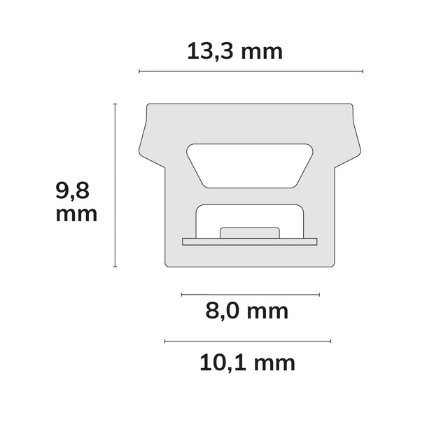 LED NeonPRO919/950 CCT Custom Flexband B13H10 f. Fliesenp. 24V DC 6W|6W 300cm IP67 240 LED/m - Beleuchtung
