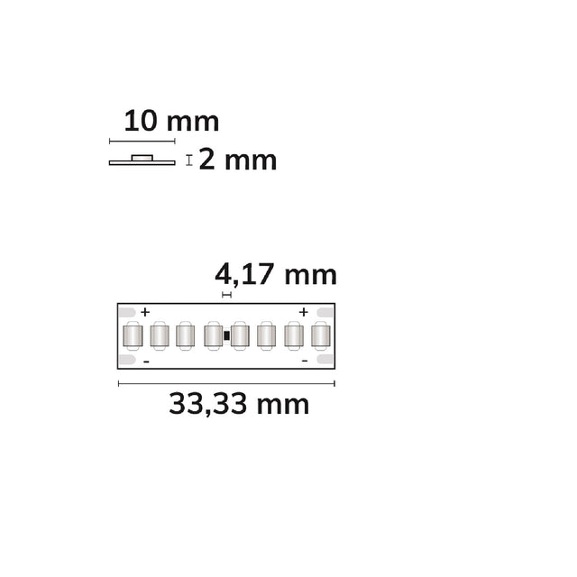 LED HEQ Skyblue Flexband 24V DC 22W IP20 5m Rolle 240 LED/m - Beleuchtung