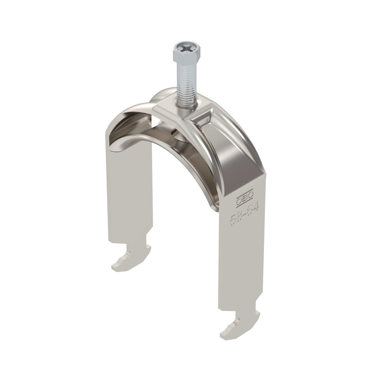 BETTERMANN Bügelschelle 58-64mm 1f VA BS-H1-M-64 A2 C-Profil W=ST hfr