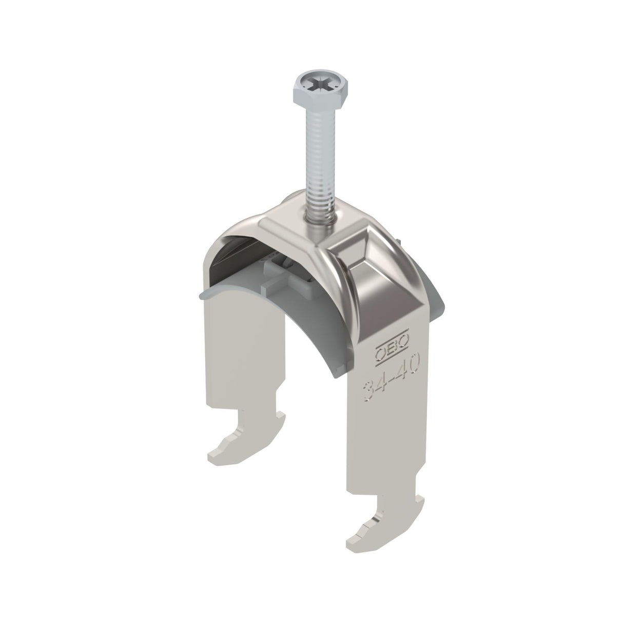 BETTERMANN Bügelschelle 34-40mm 1f VA BS-H1-K-40 A2 C-Profil W=Kst