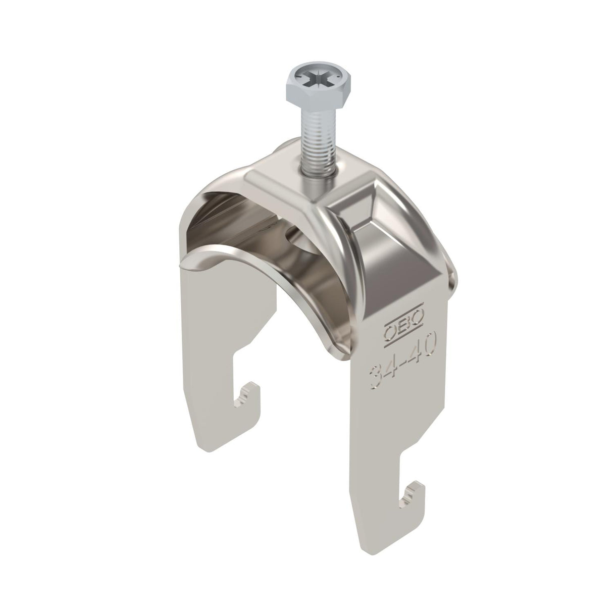 BETTERMANN Bügelschelle 34-40mm 1f VA BS-U1-M-40 A4 C-Profil W=ST hfr