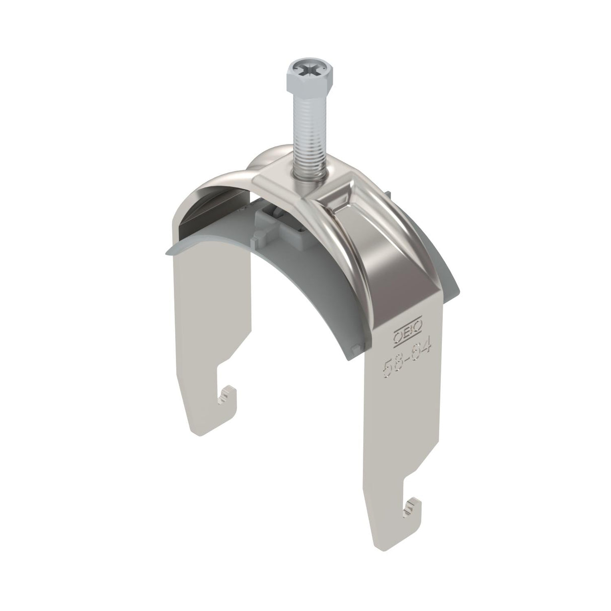 BETTERMANN Bügelschelle 58-64mm 1f VA BS-U1-K-64 A2 C-Profil W=Kst