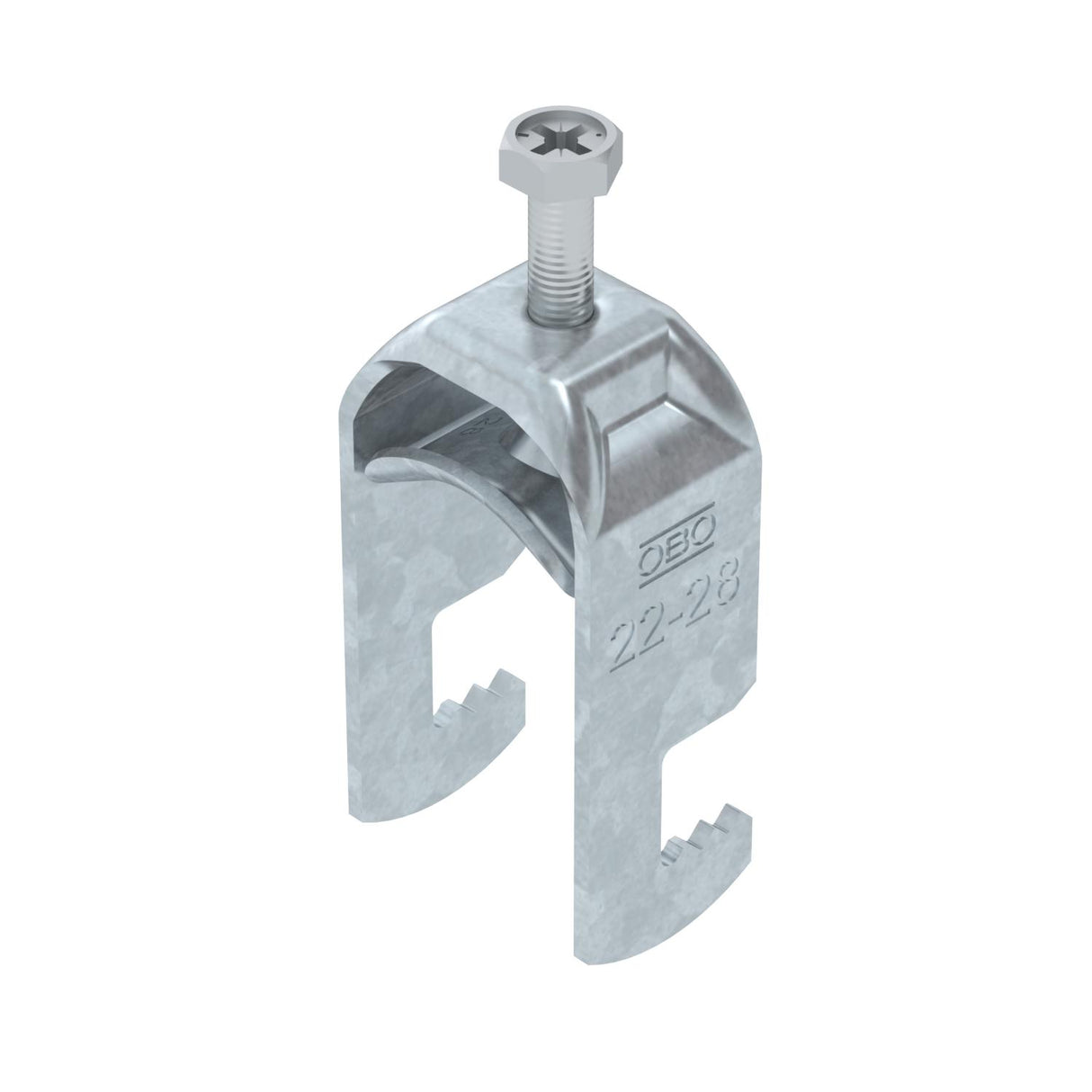 BETTERMANN Bügelschelle 22-28mm 1f ST BS-F1-M-28 FT C-Profil W=ST hfr
