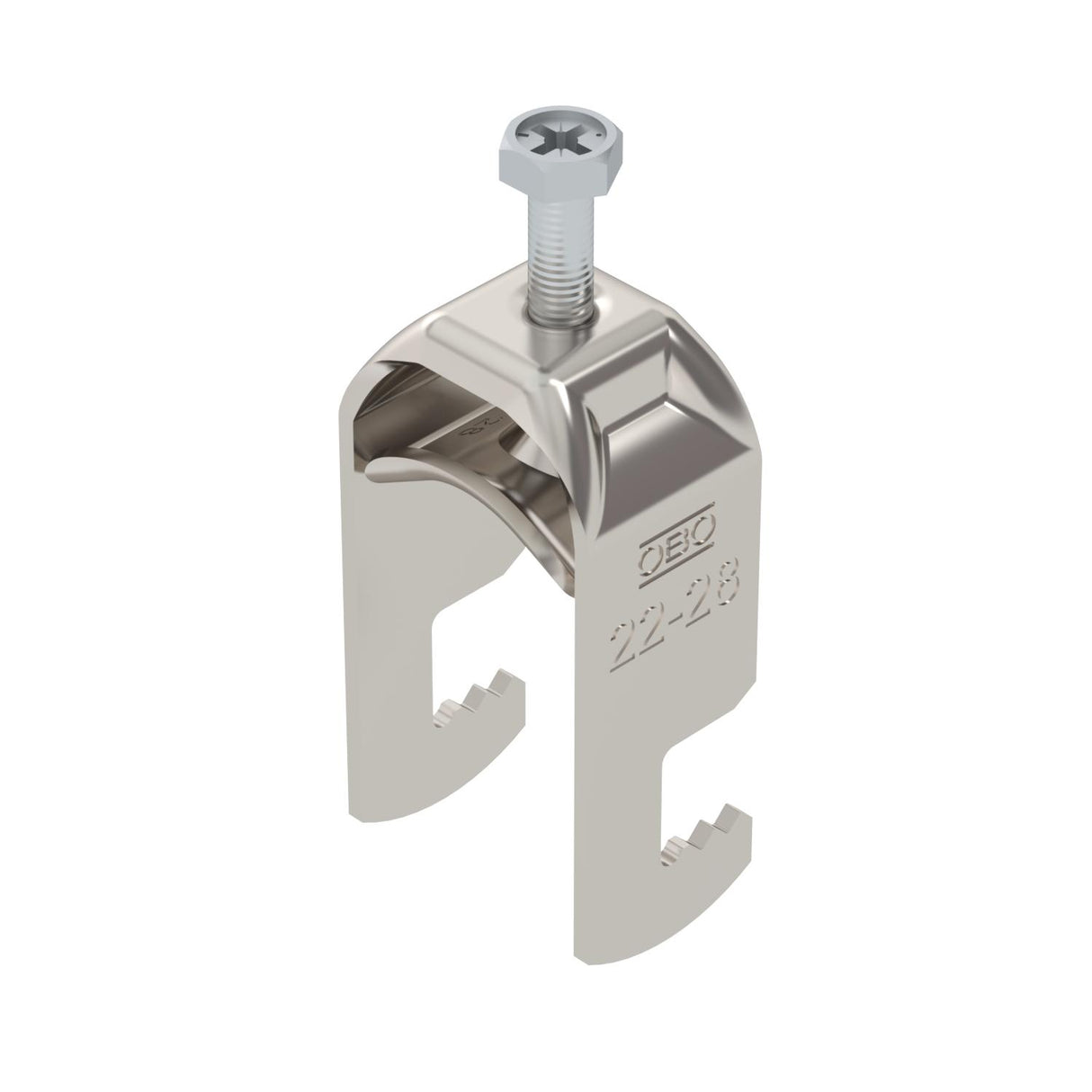 BETTERMANN Bügelschelle 22-28mm 1f VA BS-F1-M-28 A2 C-Profil W=ST hfr