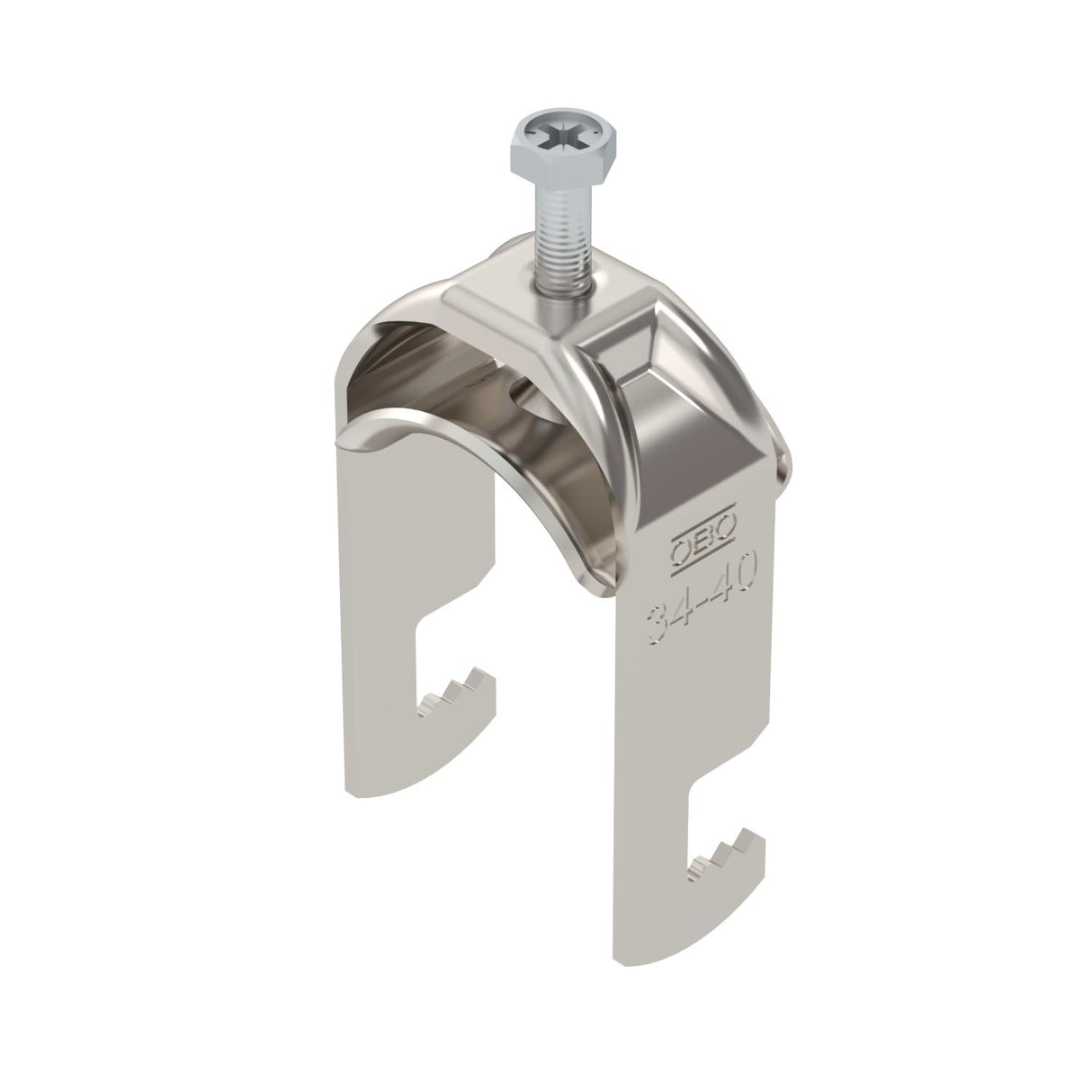 BETTERMANN Bügelschelle 34-40mm 1f VA BS-F1-M-40 A2 C-Profil W=ST hfr