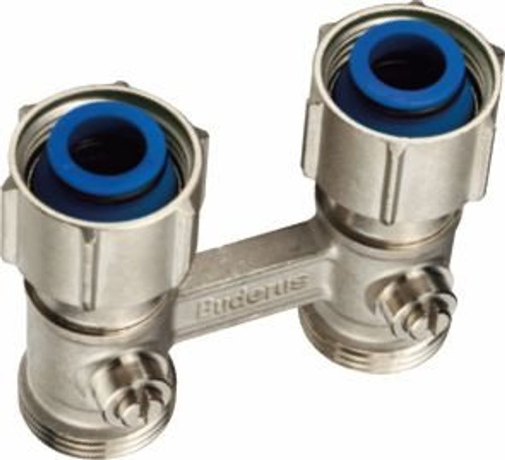 Buderus Logafix Hahnblock ECKG3/4 Zoll x G3/4 Zoll AG, o.Vorein.
