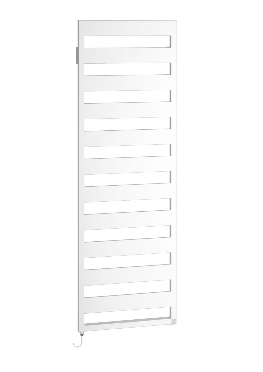 Kermi Casteo-E Elektro- Designheizkörper, 1200 Watt, Regelung fks weiß, 1806x750 mm (HxL), weiß, Ausführung Rechts CTE101800752JXK