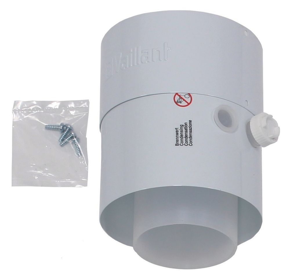 Vaillant Zwischenstück m. Prüföffnungen für Luft-/Abgasführung, PP, 80/125 mm, 301369