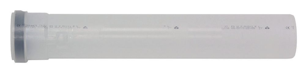 Vaillant Verlängerung Brennwert 0,5 m für starre Abgasleitung DN 80, PP, 303252