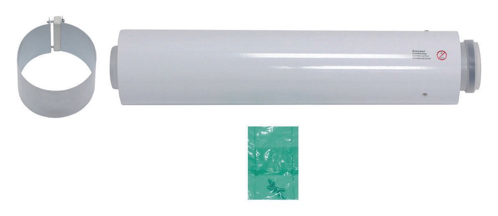 Vaillant Verlängerungsrohr Brennwert Luft-/Abgasführung, PP, 60/100, 0,5 m, 303902