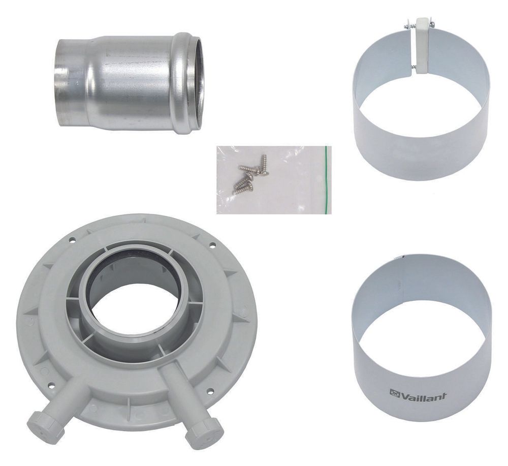 Vaillant Geräteanschlussstück Brennwert für Luft-/Abgasführung 63/96 mm, 303913