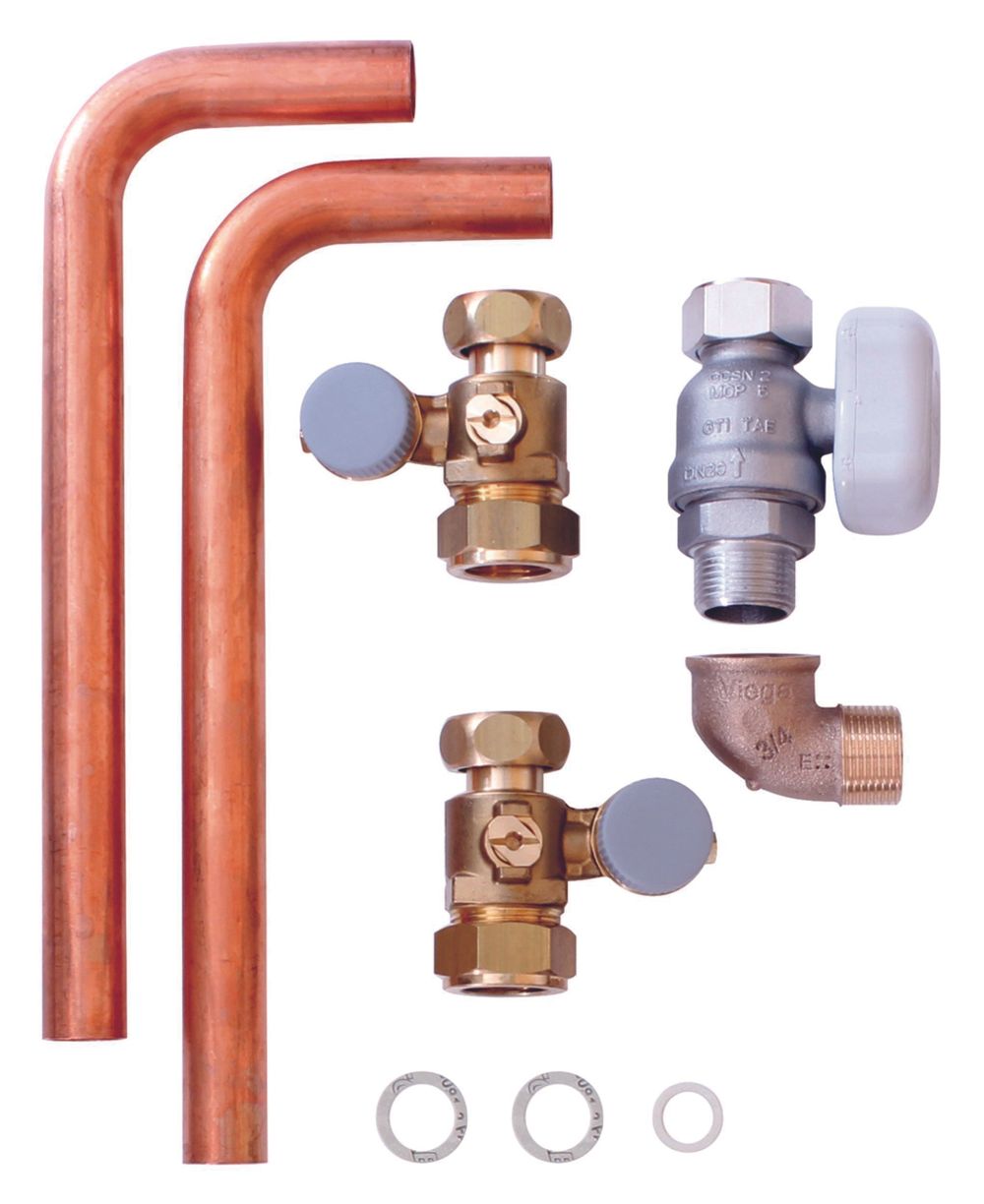 Vaillant VC-Installationsset, Neu-Inst. Auf-/Unterputz, Rohre kürzbar, 0020201897