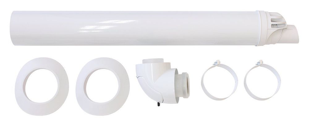 Vaillant Dach-/Wanddurchführung Brennw. waager. Luft-/Abgasführung, PP, 60/100mm, 0020219516