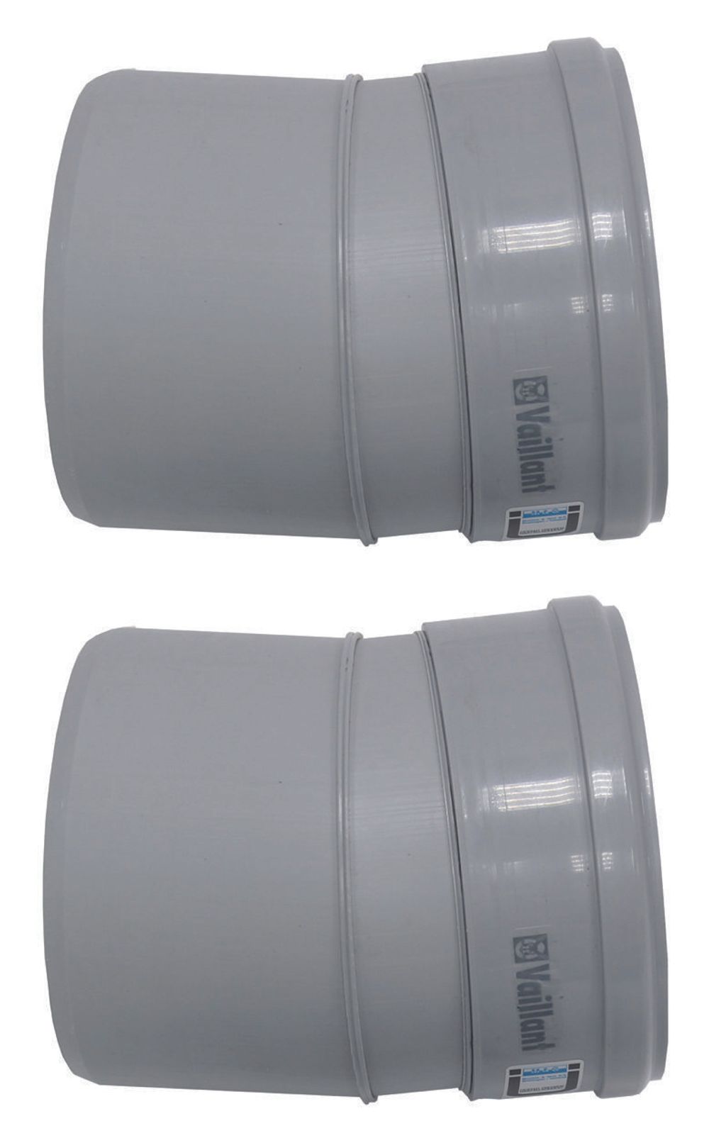 Vaillant Bogen 15 Grad (2 St.) für starre Abgasleitung DN 130, PP, 0020042768