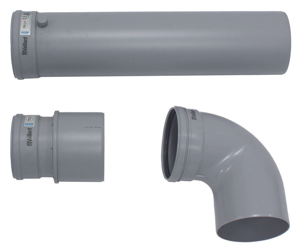 Vaillant Geräte-Anschluss-Set 150-130 mm PP für VKK 806/3-1606/3, 0020060589