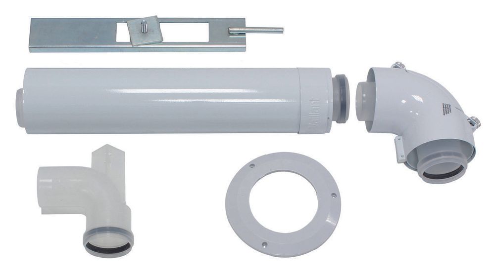 Vaillant Basis-Anschluss-Set konz. Abgasl. PP 60/100mm an DN 60 im Schacht, 0020077523