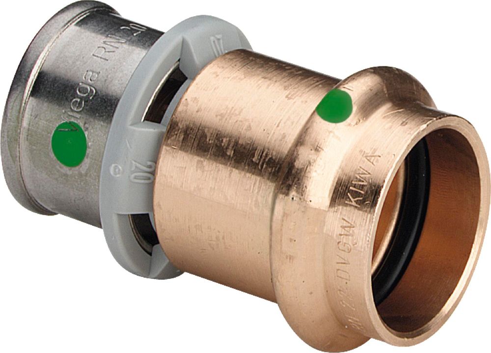 Viega Profipress Sanfix P-Übergangsstück, d1 20, d2 15 Rotguss Modell 2213P, 317430
