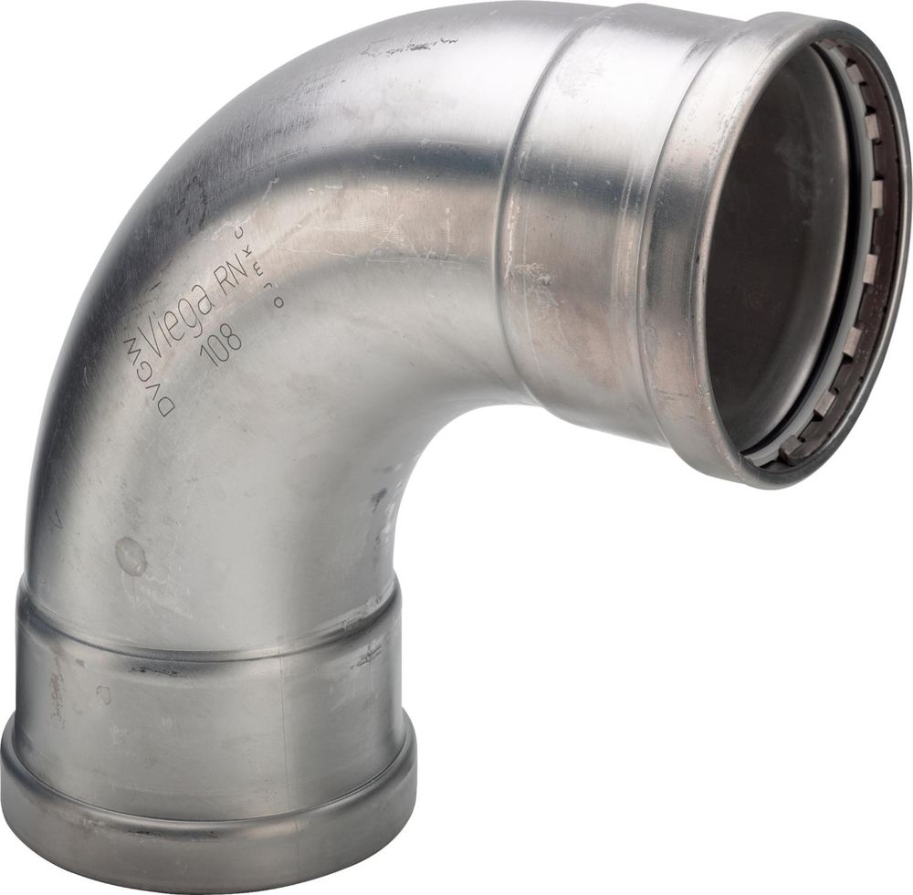Viega Sanpress Inox XL-Bogen 90 Grad, d 64,0mm Stahl nichtrostend Modell 2316XL, 577988
