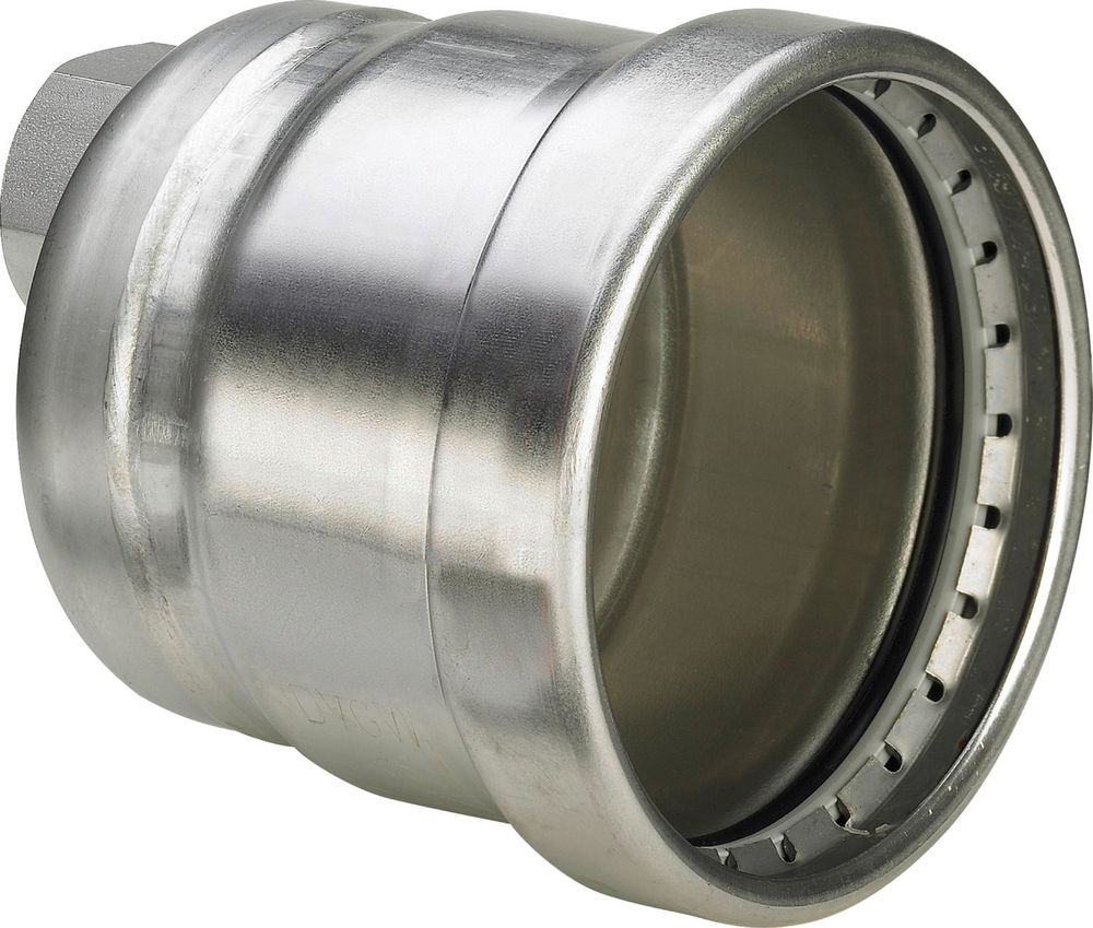 Viega Sanpress Inox XL-Kappe, d 108,0mm, Rp 3/4 Stahl nichtrostend Modell 2356XL, 557911