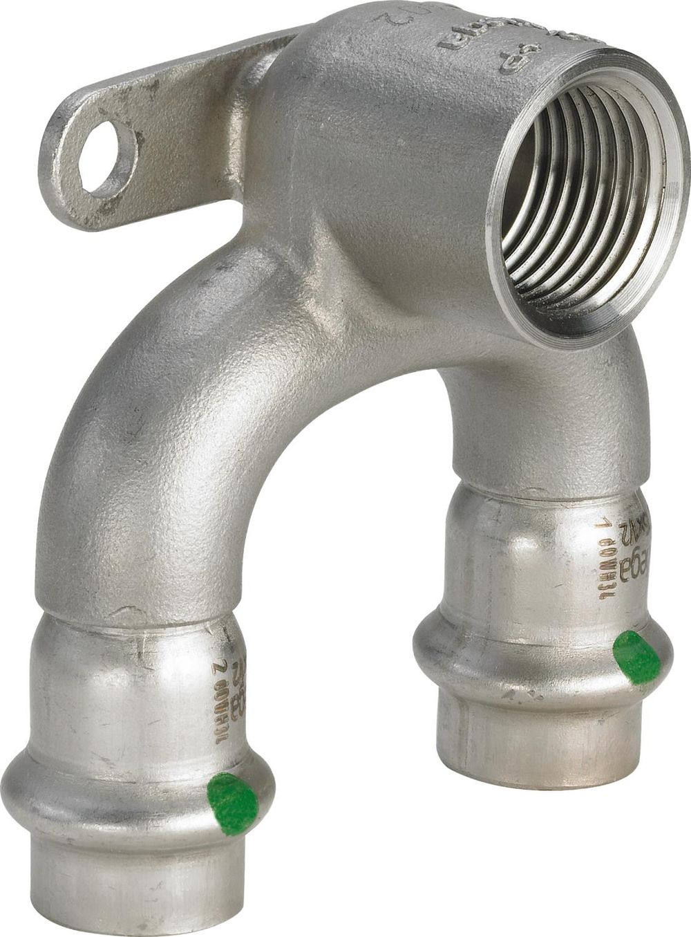 Viega Sanpress Inox-Doppelwandscheibe, d1 15, Rp 1/2, d2 15 Stahl nichtrostend Modell 2325.7, 693718
