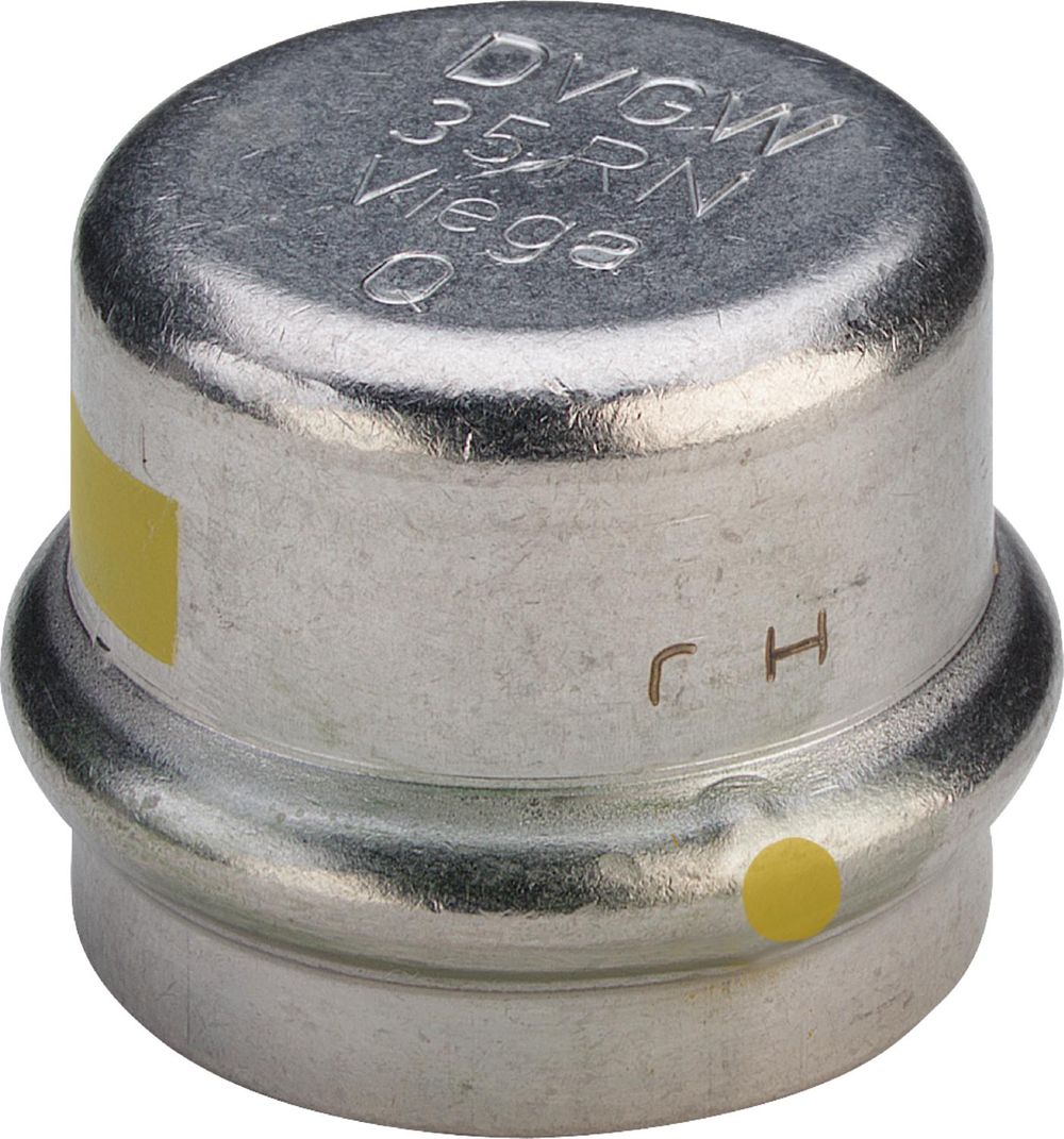 Viega Sanpress Inox G-Kappe, d 54mm Stahl nichtrostend Modell 0256, 487294