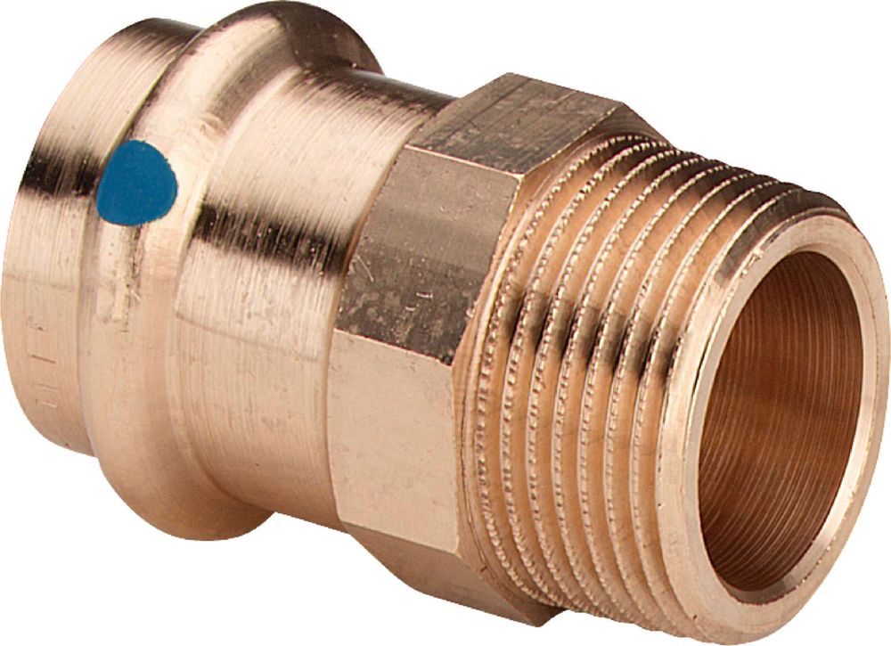 Viega Sanpress LF-Übergangsstück, d 42mm, R 11/2 Rotguss oder Siliziumbronze Modell 2211LF, 430993