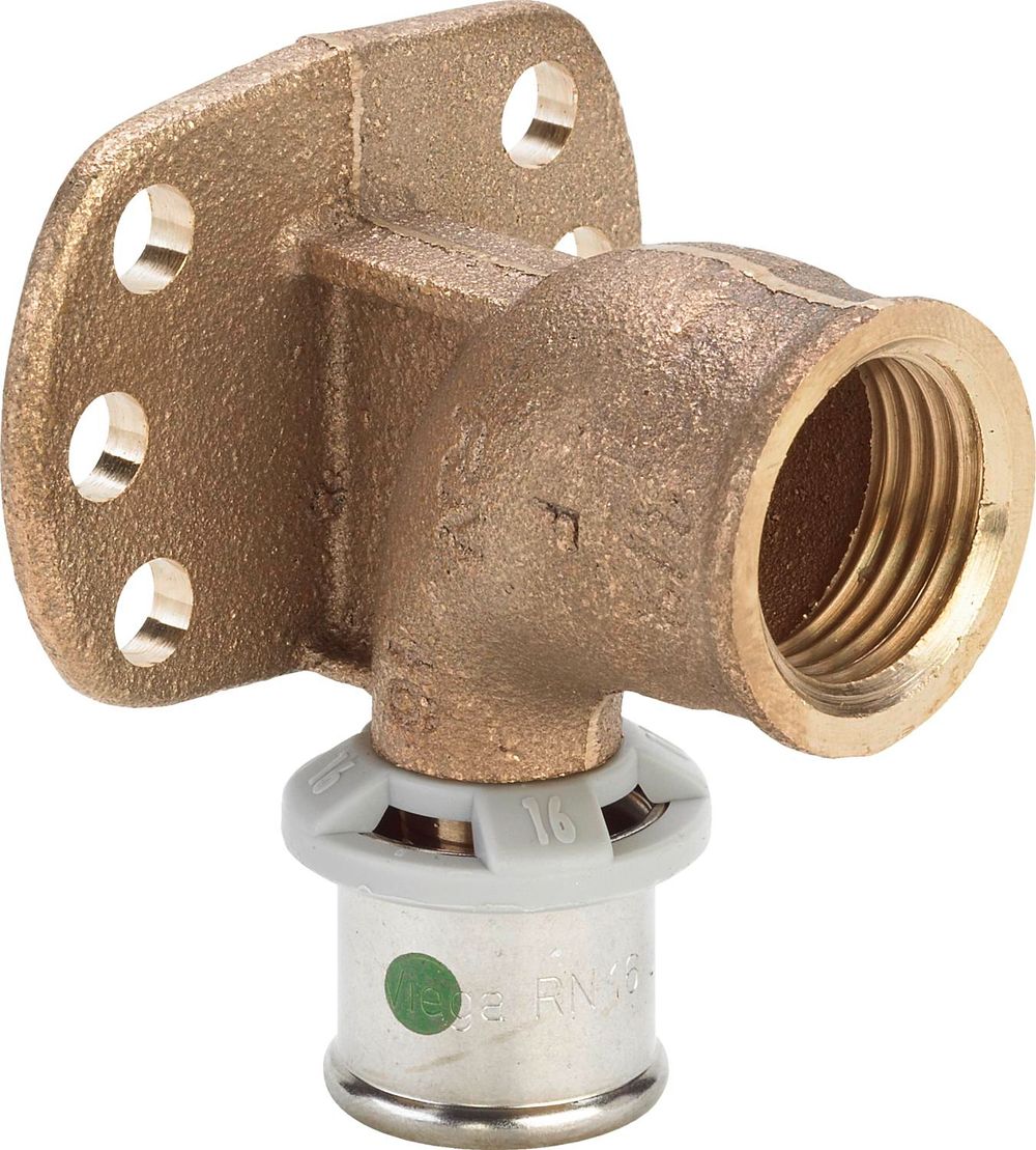 Viega Sanfix Fosta Sanfix P-Wandscheibe, d 16mm, Rp 1/2 Rotguss Modell 2125.5, 303181