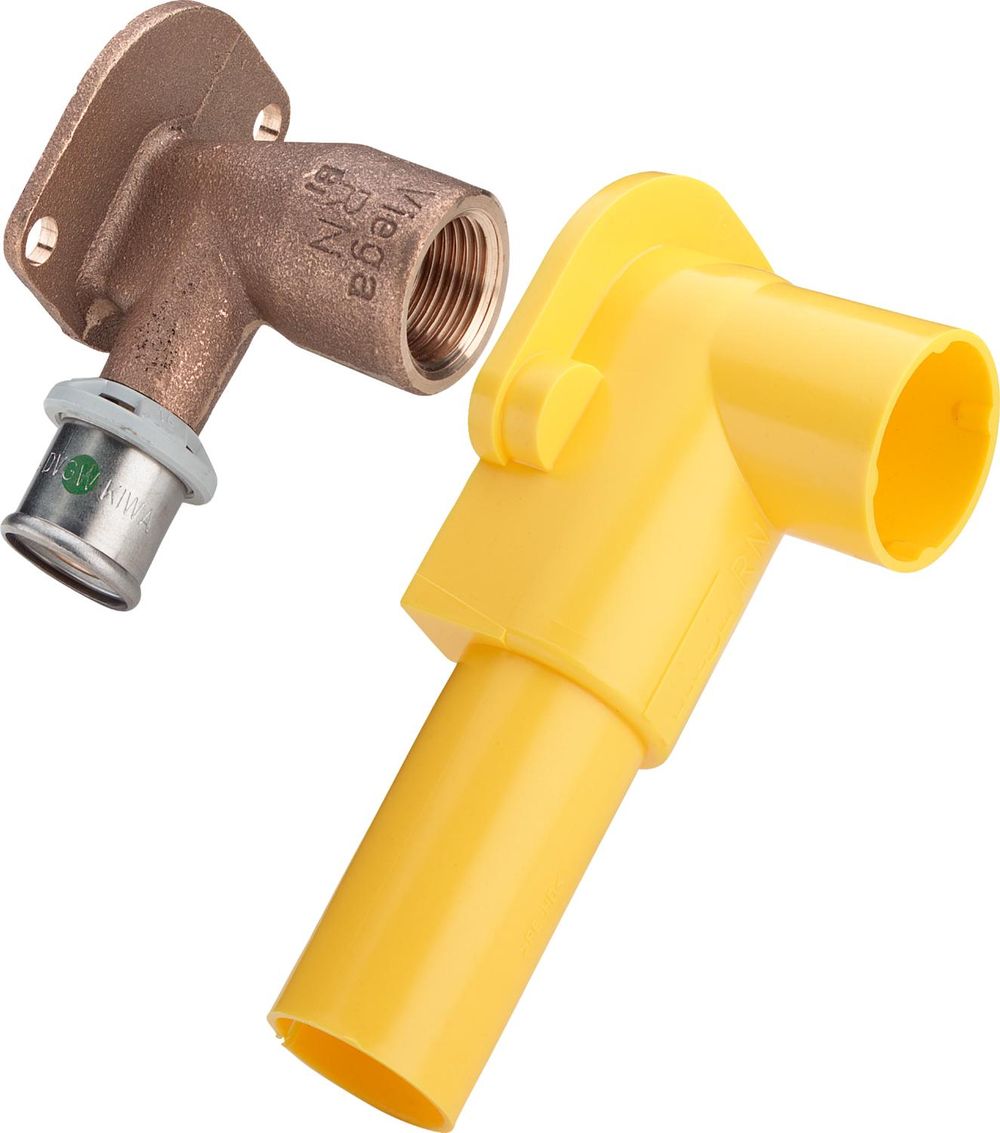 Viega Sanfix Fosta Sanfix P-Wandscheibe, d 16mm, Rp 1/2 Rotguss, Kunststoff Modell 2125.3, 303679