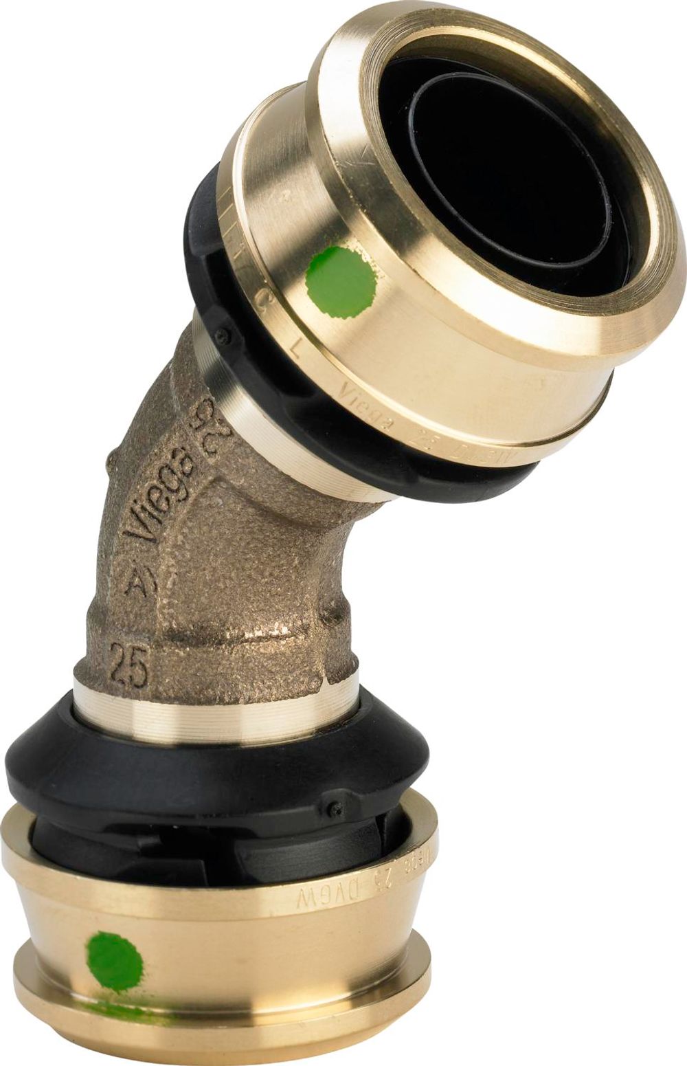 Viega Raxofix-Bogen 45 Grad, d 40mm Siliziumbronze Modell 5326, 647094