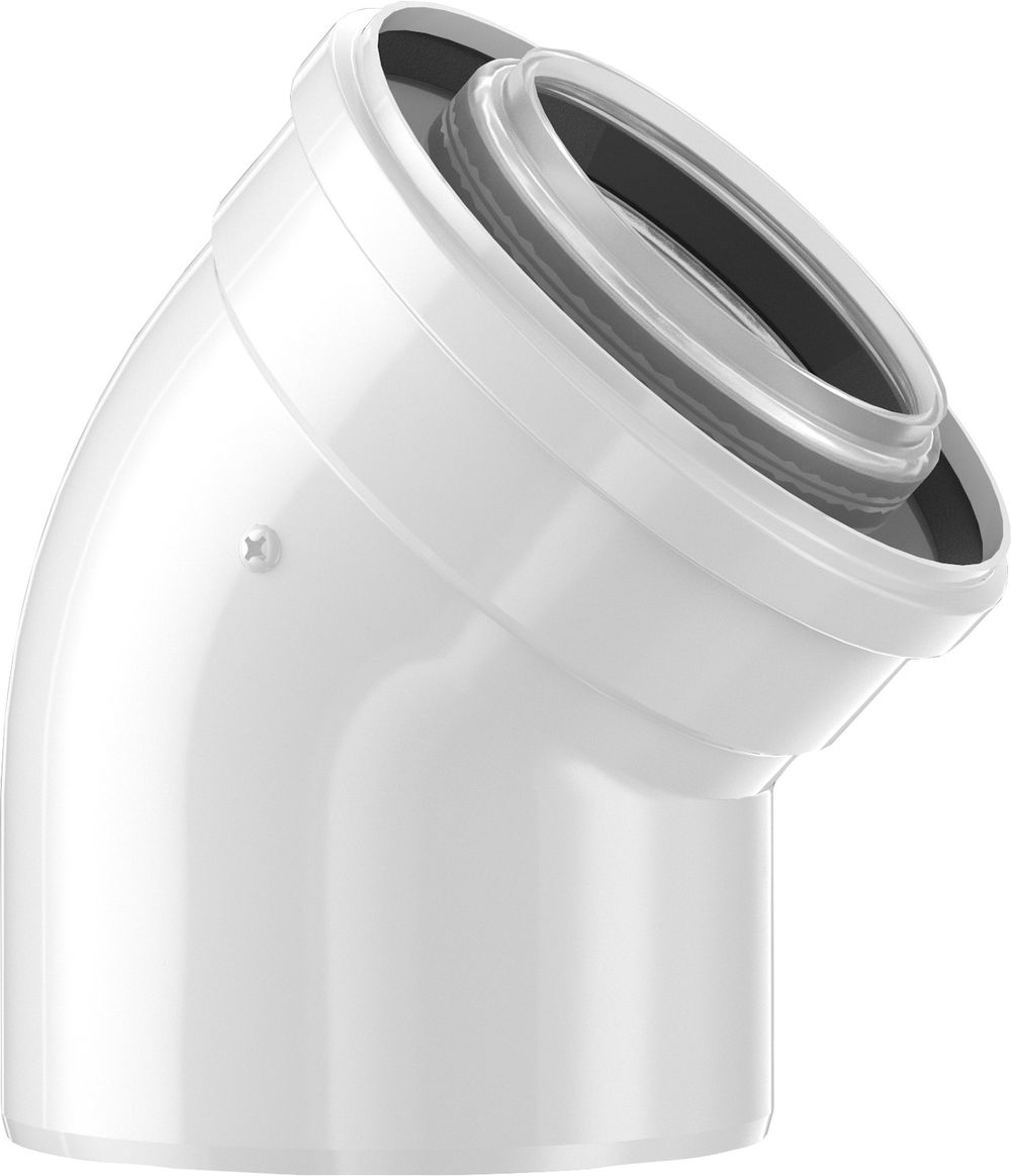 Bosch Abgaszubehör FC-CE80-45 Doppelrohrbogen 45 Gr, d:80/125mm, 7738112593