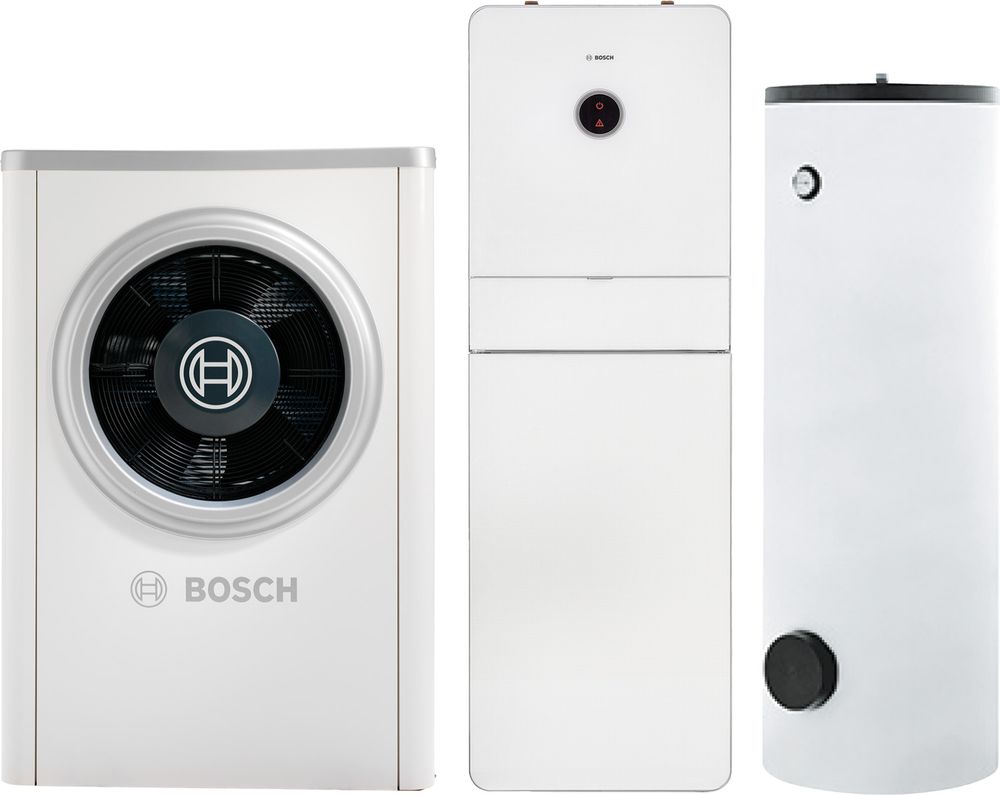 Bosch Luftwärmepumpen-Paket BOPA CS731 CS7001iAW9OR-S, AWMB 9, HR300, INPA, 7739620409