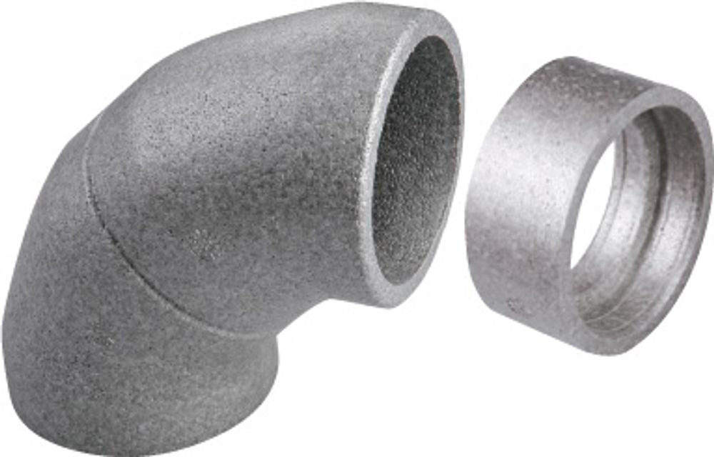Bosch Zubehör Wohnungslüftung BEPP 125-1 Bogen 90 Gr teilbar, d:125 mm, VPE: 1 ST, 7738113431